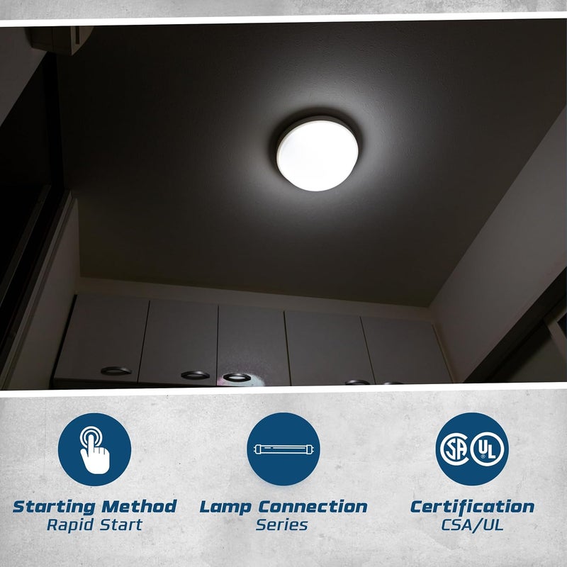 OHLECTRIC Replacement for Keystone KTEB-2C72-1-TP-WS 2 Lamp Circline Electronic Fluorescent Ballast with Normal Light Output, 120V Input with Rapid Start Operation, 0.80 Ballast Factor, UL-Approved - Image 5